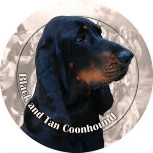 Dekal med Black and Tan Coonhound