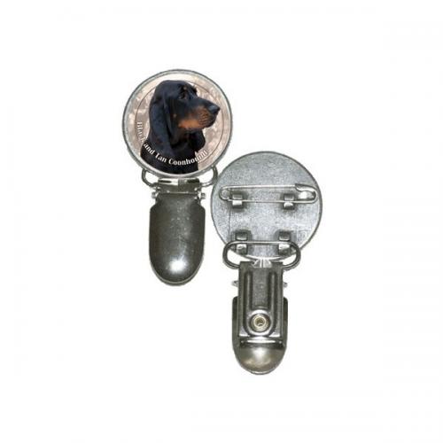 Nummerlappshållare med Black and Tan Coonhound