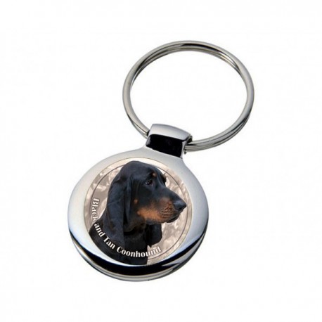 Nyckelring med Black and Tan Coonhound