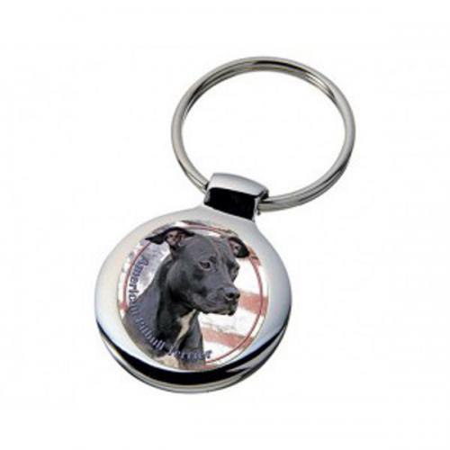Nyckelring med American Pitbullterrier