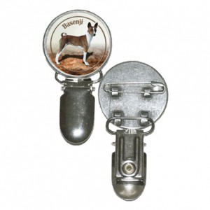 Nummerlappshållare med Basenji