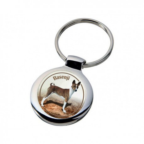 Nyckelring med Basenji