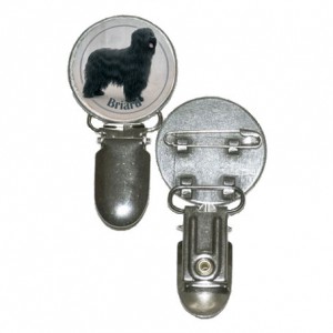 Nummerlappshållare med Briard