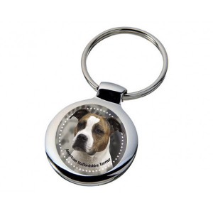Nyckelring med American Staffordshire Terrier
