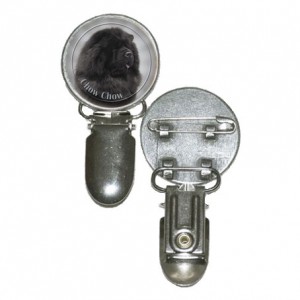 Nummerlappshållare med Chow Chow