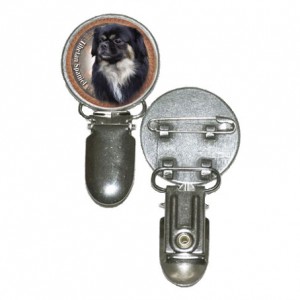 Nummerlappshållare med Tibetansk Spaniel