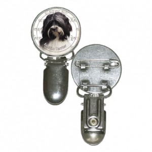 Nummerlappshållare med Tibetansk Terrier