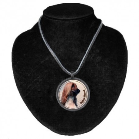 Halsband med Afghanhund