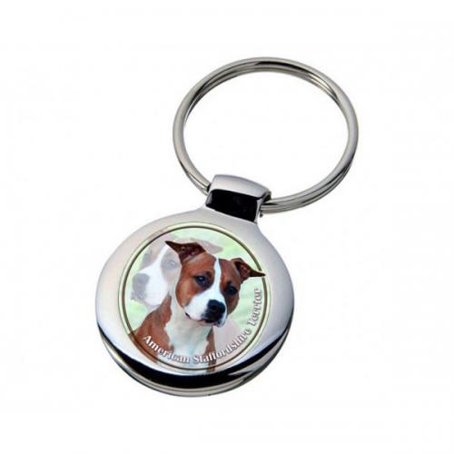 Nyckelring med American Staffordshire Terrier