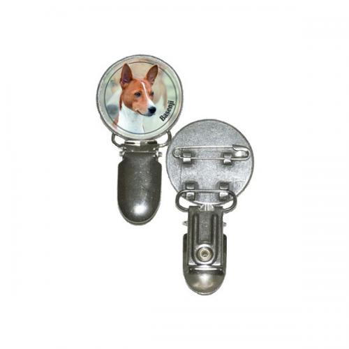 Nummerlappshållare med Basenji