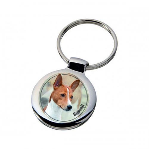 Nyckelring med Basenji