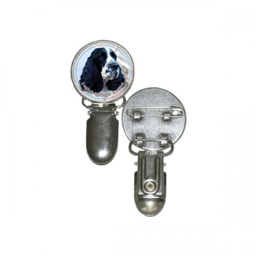 Nummerlappshållare med Engelsk Springer Spaniel