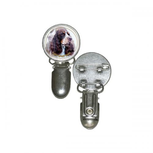 Nummerlappshållare med Engelsk Springer Spaniel