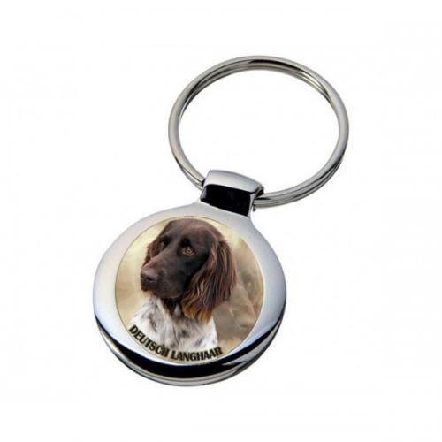 Nyckelring med Långhårig Vorsteh