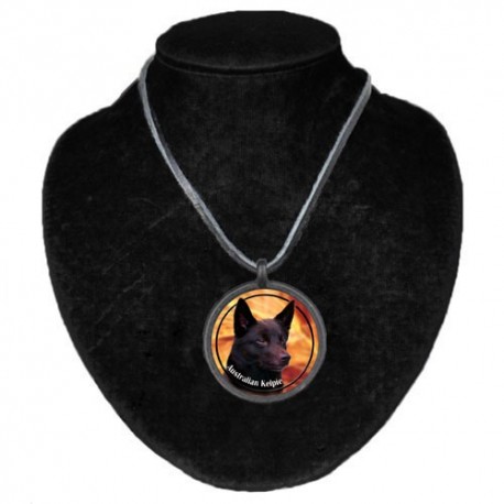 Halsband med Australian Kelpie