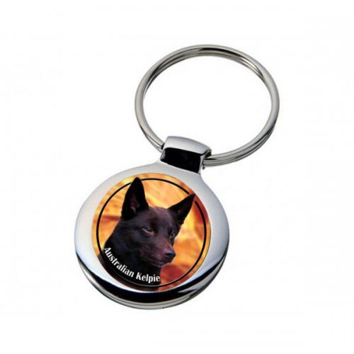 Nyckelring med Australian Kelpie