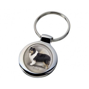 Nyckelring med Collie