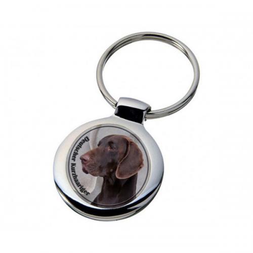 Nyckelring med Korthårig Vorsteh