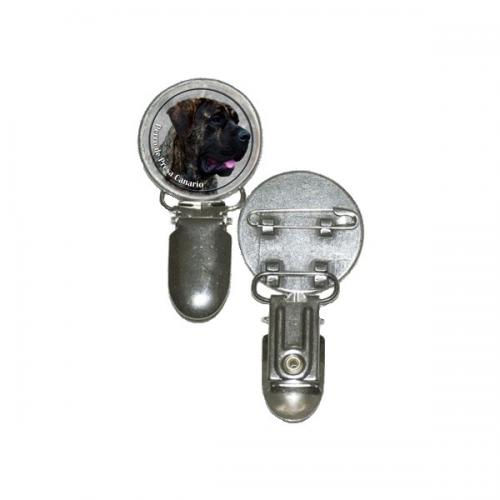 Nummerlappshållare med Dogo Canario