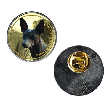 Pin med Perro Sin Pelo del Perú