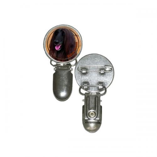 Nummerlappshållare med Afghanhund