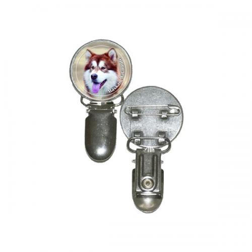 Nummerlappshållare med Alaskan Malamute