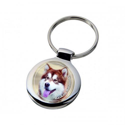 Nyckelring med Alaskan Malamute