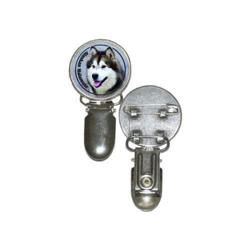 Nummerlappshållare med Alaskan Malamute