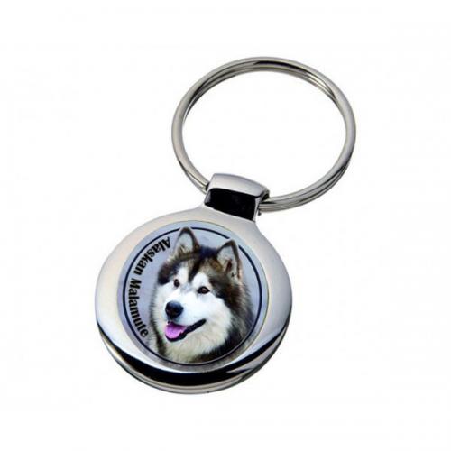 Nyckelring med Alaskan Malamute