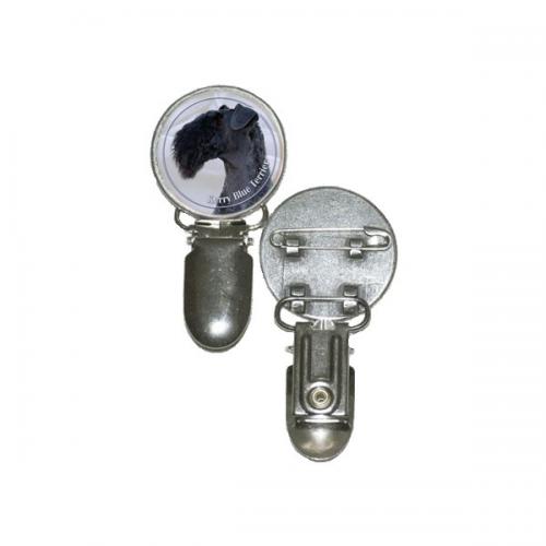 Nummerlappshållare med Kerry Blue Terrier