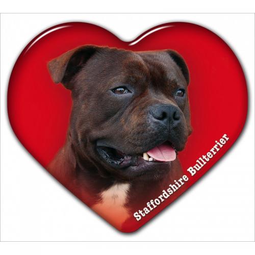 Dekal med Staffordshire Bullterrier