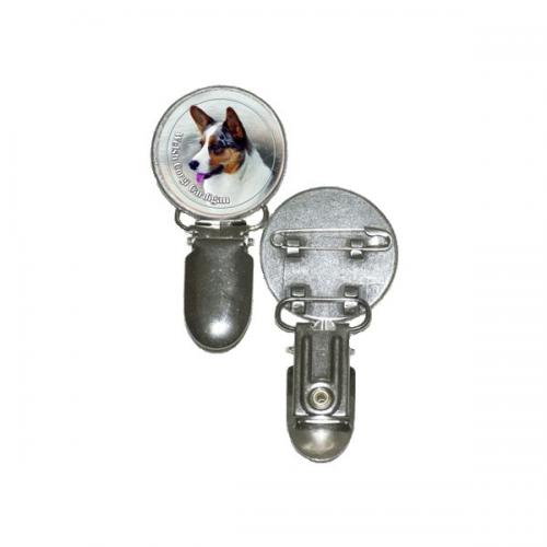 Nummerlappshållare med Welsh Corgi Cardigan