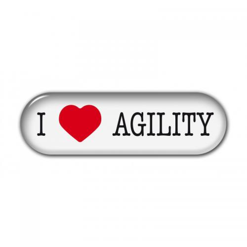 Dekal " I Love" Agility