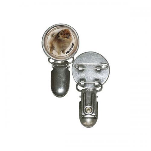 Nummerlappshållare med Pomeranian