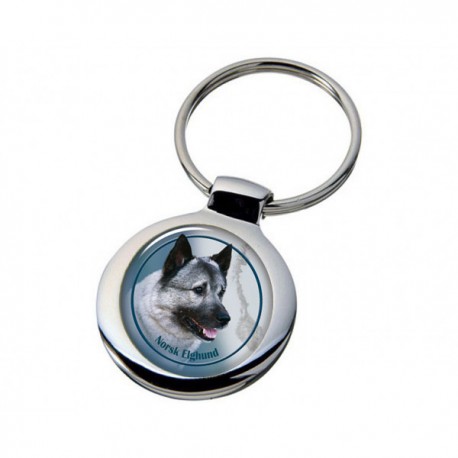 Nyckelring med Norsk Älghund