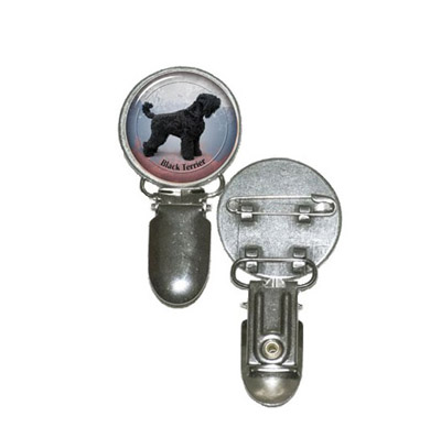 Nummerlappshållare med Rysk Svart Terrier