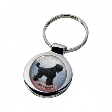 Nyckelring med Rysk Svart Terrier