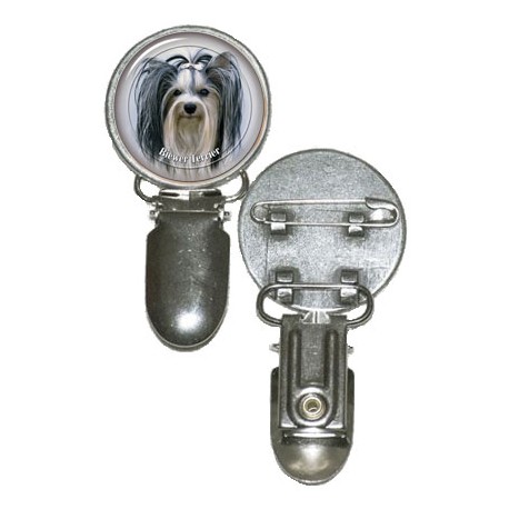 Nummerlappshållare med Yorkshireterrier Biewer Terrier