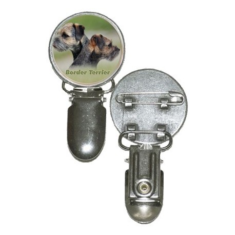 Nummerlappshållare med Borderterrier