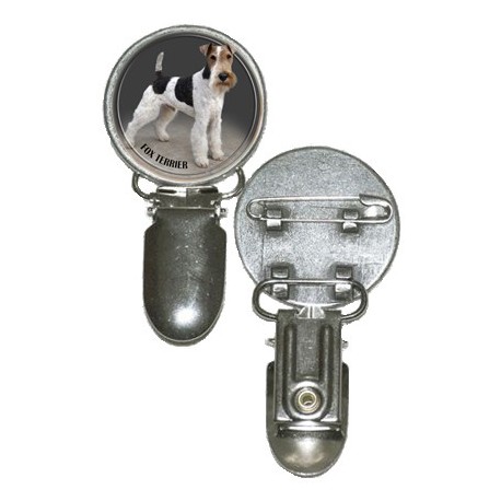 Nummerlappshållare med Strävhårig Foxterrier