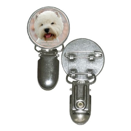 Nummerlappshållare med West Highland White Terrier