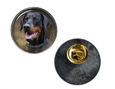 Pin med Dobermann