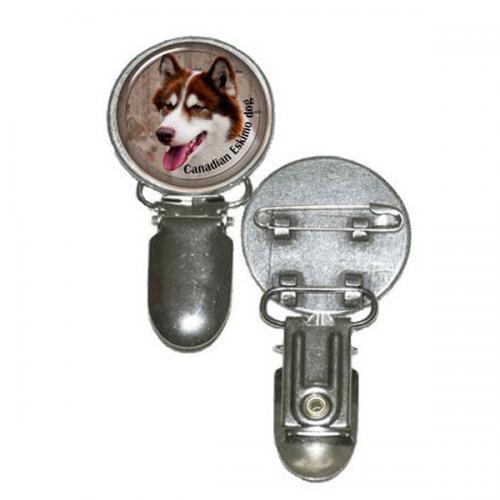 Nummerlappshållare med Canadian Eskimo Dog