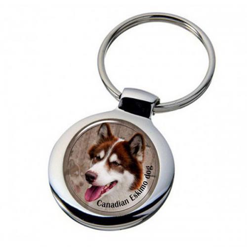 Nyckelring med Canadian Eskimo Dog