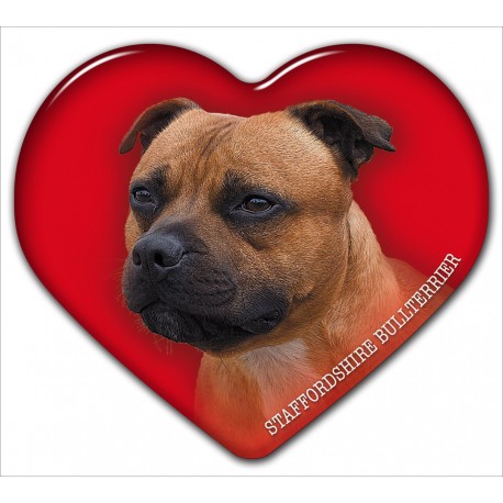 Dekal med Staffordshire Bullterrier