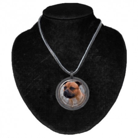 Halsband med Staffordshire Bullterrier