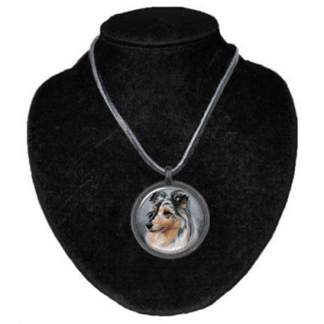 Halsband med Shetland Sheepdog