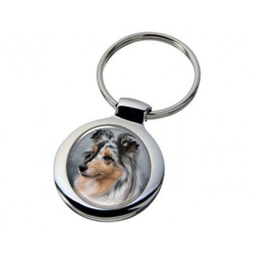 Nyckelring med Shetland Sheepdog