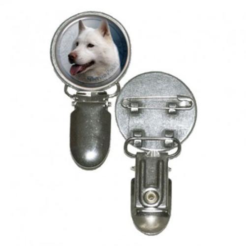 Nummerlappshållare med Siberian Husky