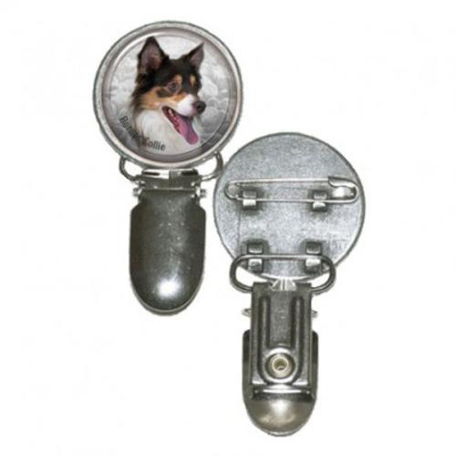 Nummerlappshållare med Border Collie